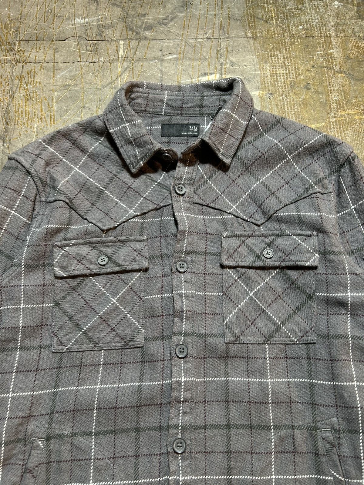 Undercover × Uniqlo Uniqlo Undercover Flannel Button Up Shirt Size US M / EU 48-50 / 2 - 2 Thumbnail
