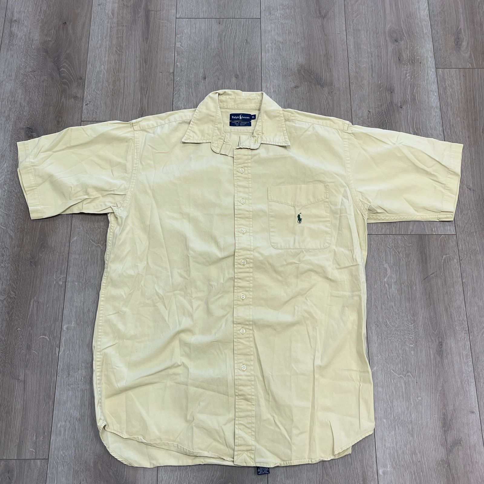 Ralph Lauren Vintage 90s Polo Ralph Lauren Canvas Button Up Shirt Size XL Size US XL / EU 56 / 4 - 1 Thumbnail