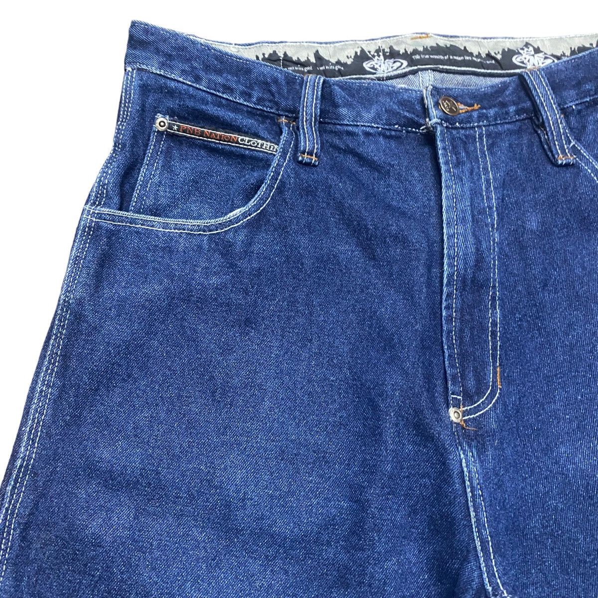Vintage Vintage PNB Nation Denim Carpenter Baggy Pants Size US 34 / EU 50 - 4 Thumbnail