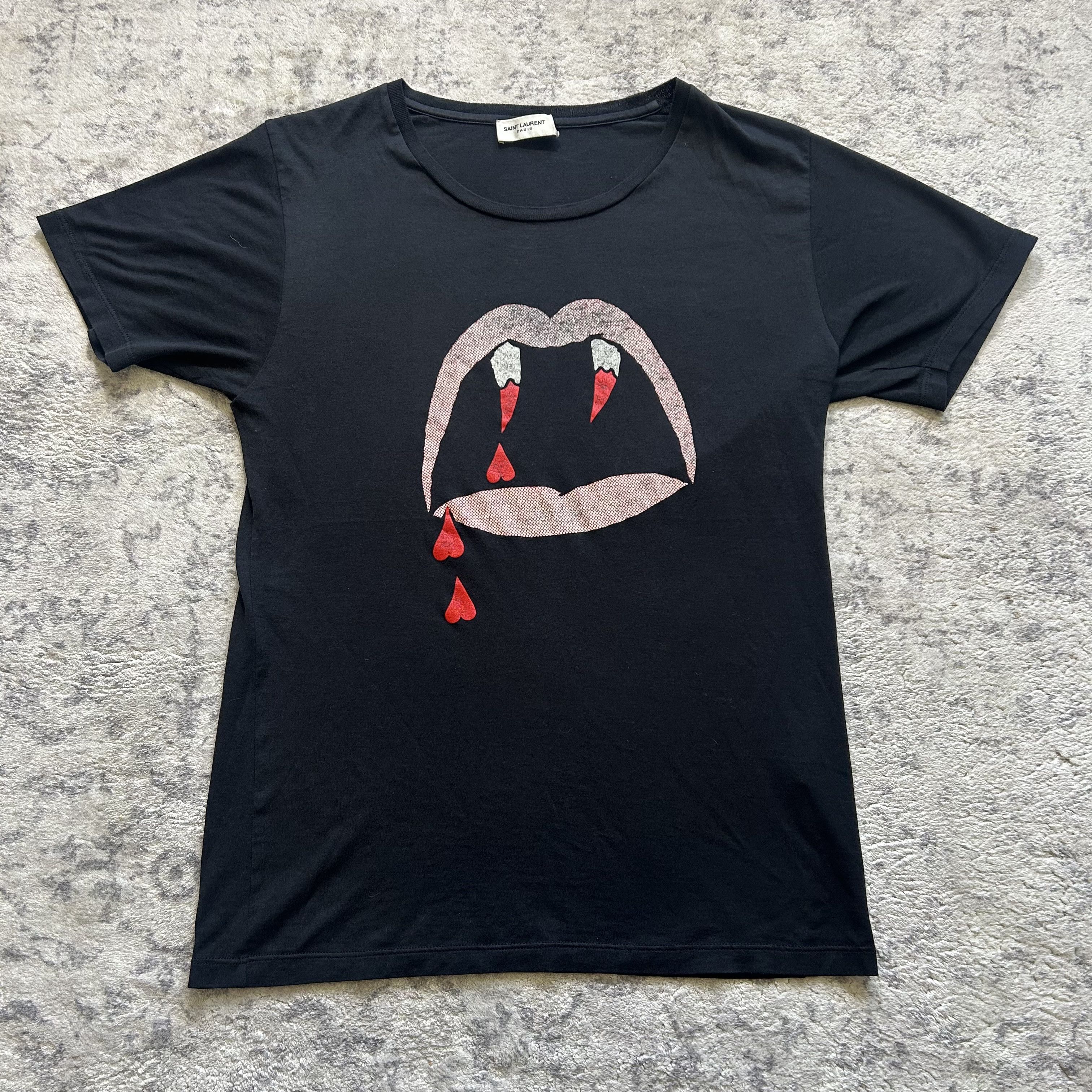 saint laurent paris ブラッドラスター Tシャツ hedi Hedi Slimane × Saint Laurent Paris Rare: SS14 Crystal-Embellished