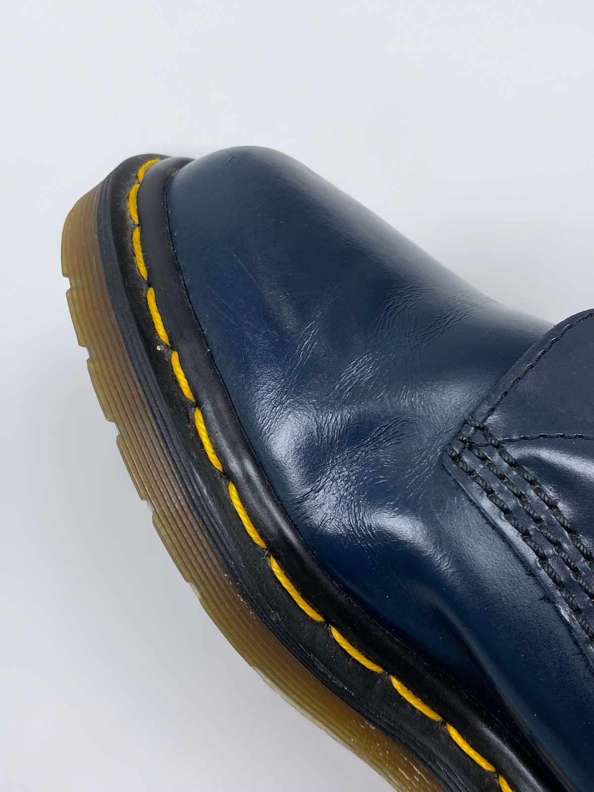 Dr. Martens Dr. Martens 1460 8 Eye Navy Smooth Leather Ankle Boots Size US 7.5 / IT 37.5 - 11 Thumbnail
