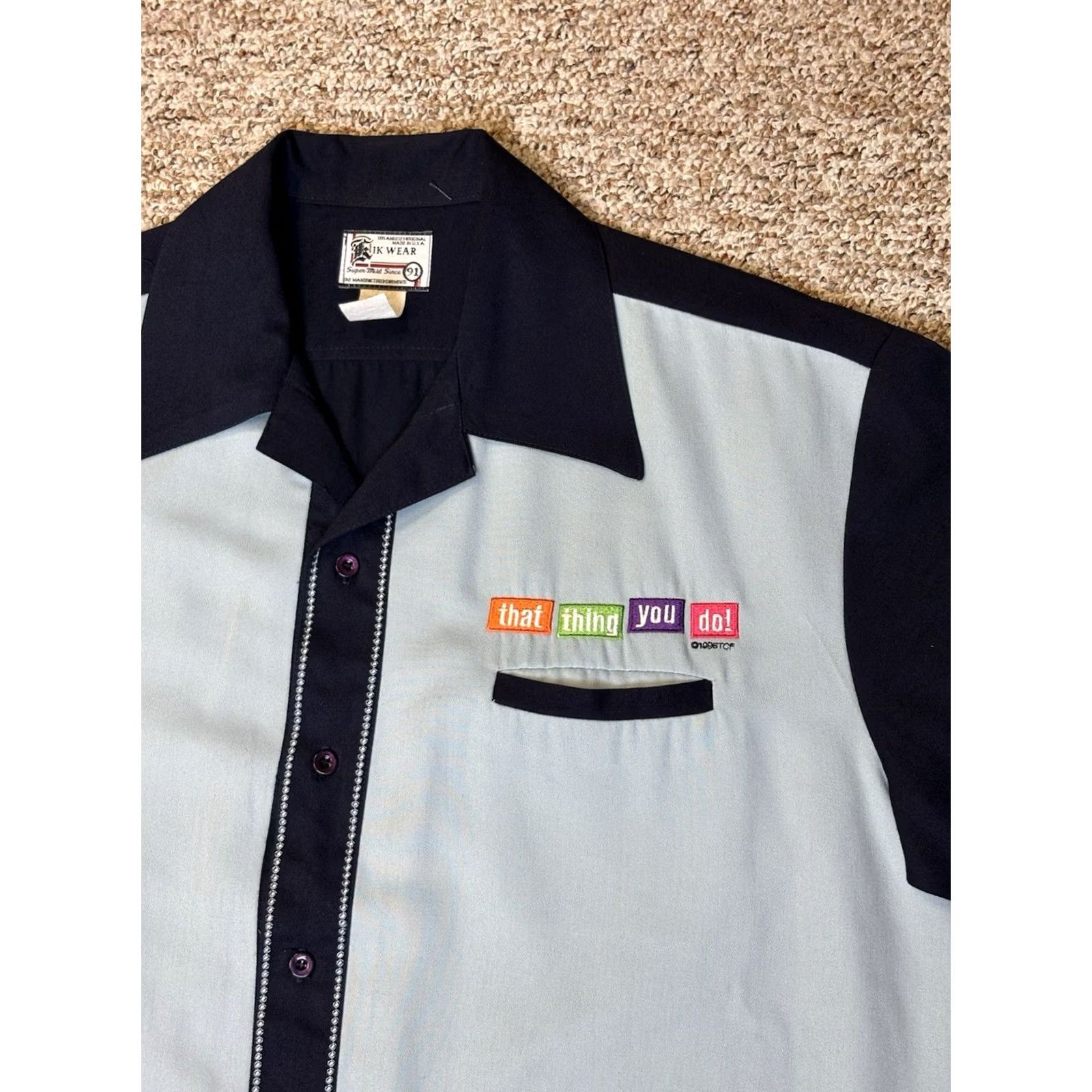 Vintage VINTAGE That Thing You Do Movie Promo Button Up Shirt L Unisex Blue 1990s NTIK Wear Size US L / EU 52-54 / 3 - 2 Thumbnail
