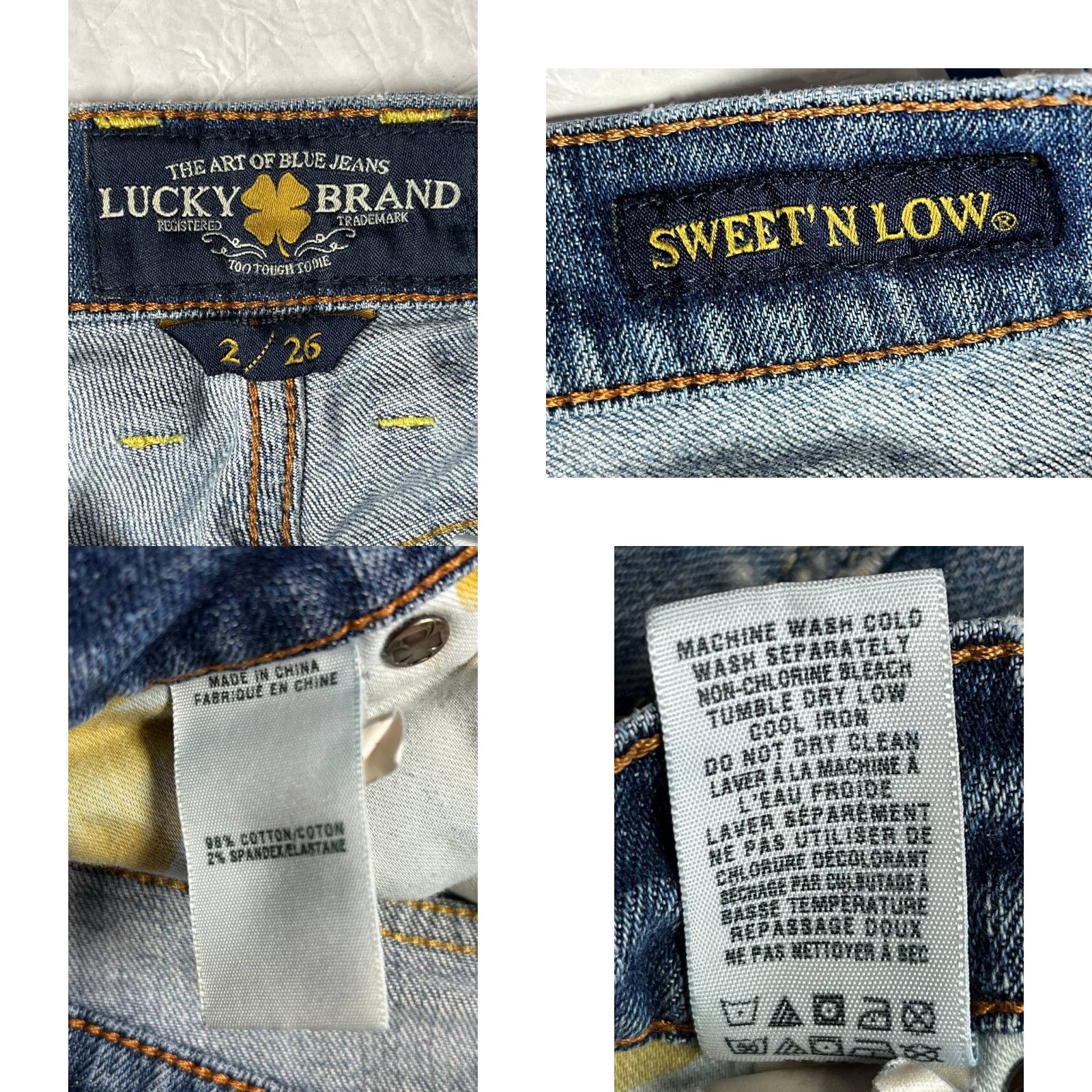 Lucky Brand Lucky Brand Jeans Shorts Bermuda Denim Womens 2/26 High Rise Cut Off 5-Pocket Blue Denim Classic Modern 2/26 Size 26" / US 2 / IT 38 - 9 Thumbnail