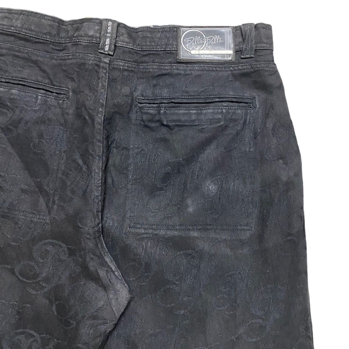 Marc Buchanan Vintage Pelle Pelle Monogram Denim Baggy Pants Size US 44 / EU 60 - 9 Thumbnail