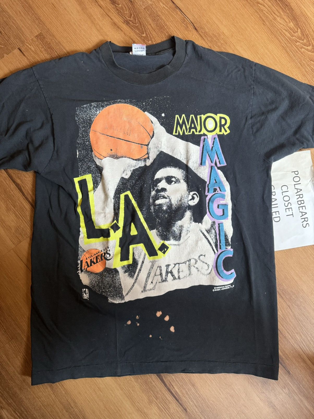 image of Magic Johnson Tee in Black, Men's (Size XL)