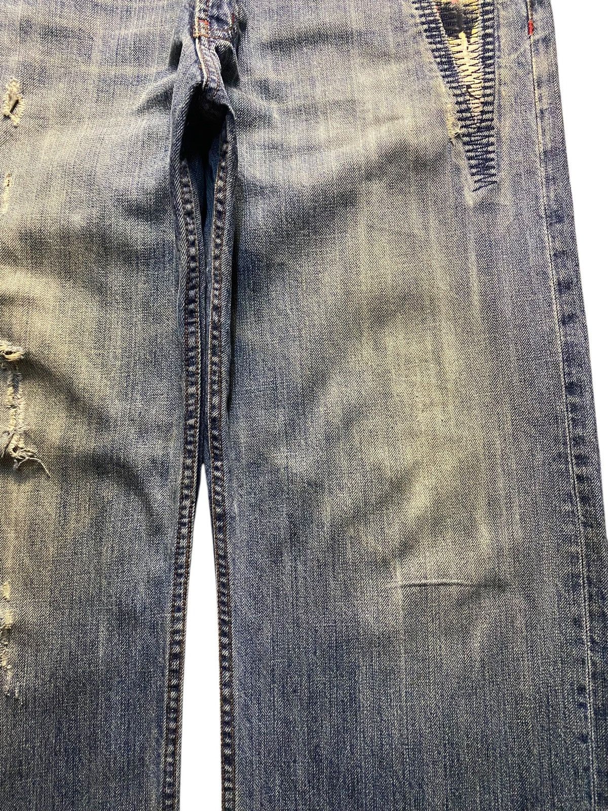 Japanese Brand Vintage Japanese Brand Embroidery Distressed Baggy Jeans Size US 32 / EU 48 - 8 Thumbnail