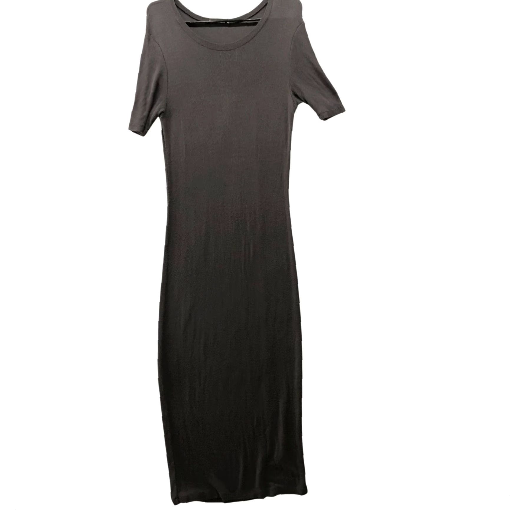 Zara VINTAGE? No. Zara Maxi T Shirt Dress Womens L Gray Short Sleeve Crewneck Size L / US 10 / IT 46 - 2 Thumbnail