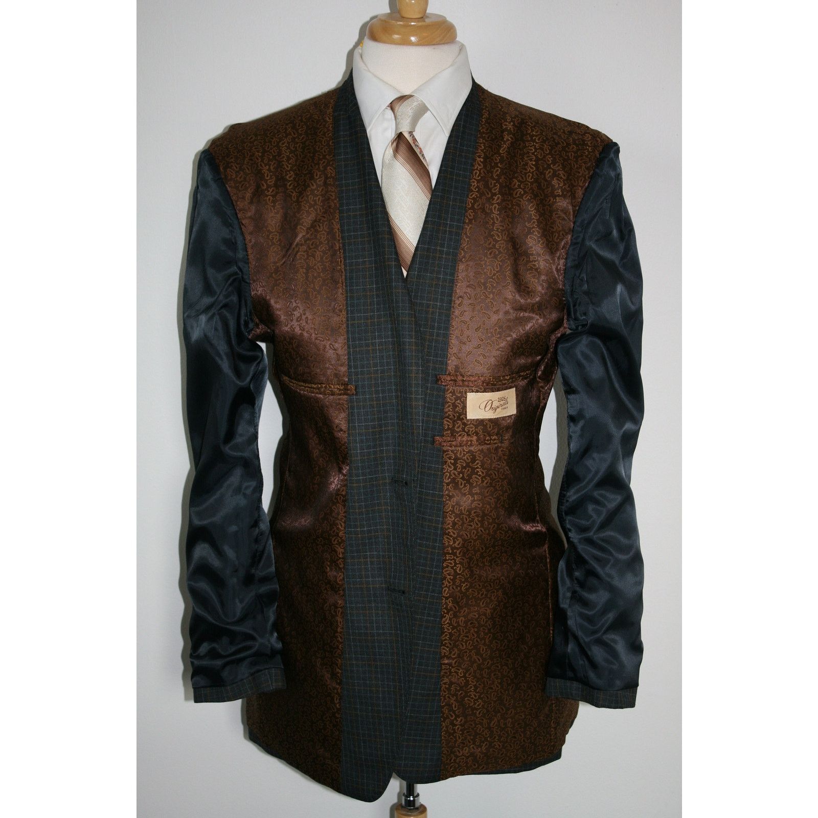 Haggar 42L Haggar Originals 1926 Checked Blazer Classic MOD Style Size 42L - 6 Thumbnail