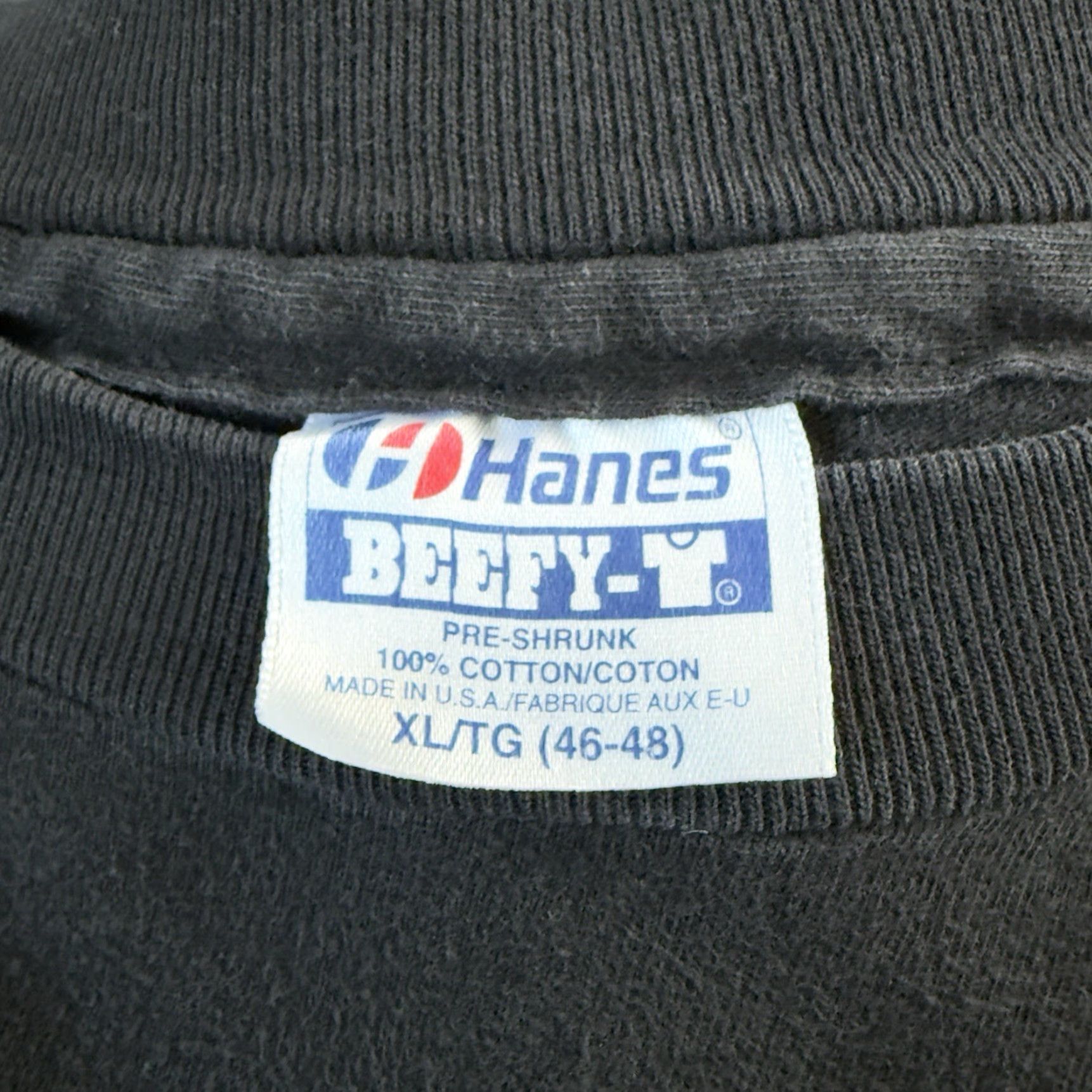 Hanes VTG Hanes Aerodome Black 100% Cotton Graphic Tee Mens XL USA Stitch Single Stitch Shirt Size US XL / EU 56 / 4 - 4 Thumbnail