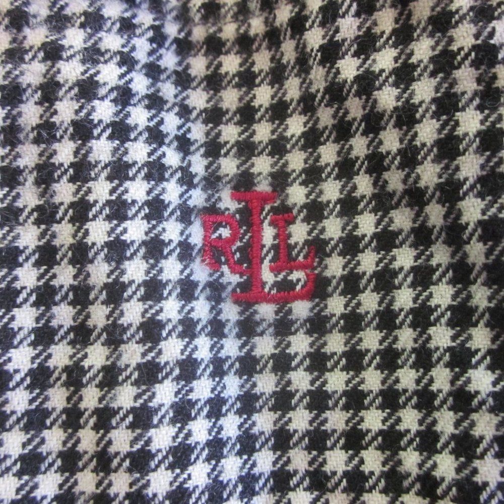 Ralph Lauren Vintage Houndstooth Check Ralph Lauren Womens Wool Shirt Size L Size L / US 10 / IT 46 - 2 Thumbnail