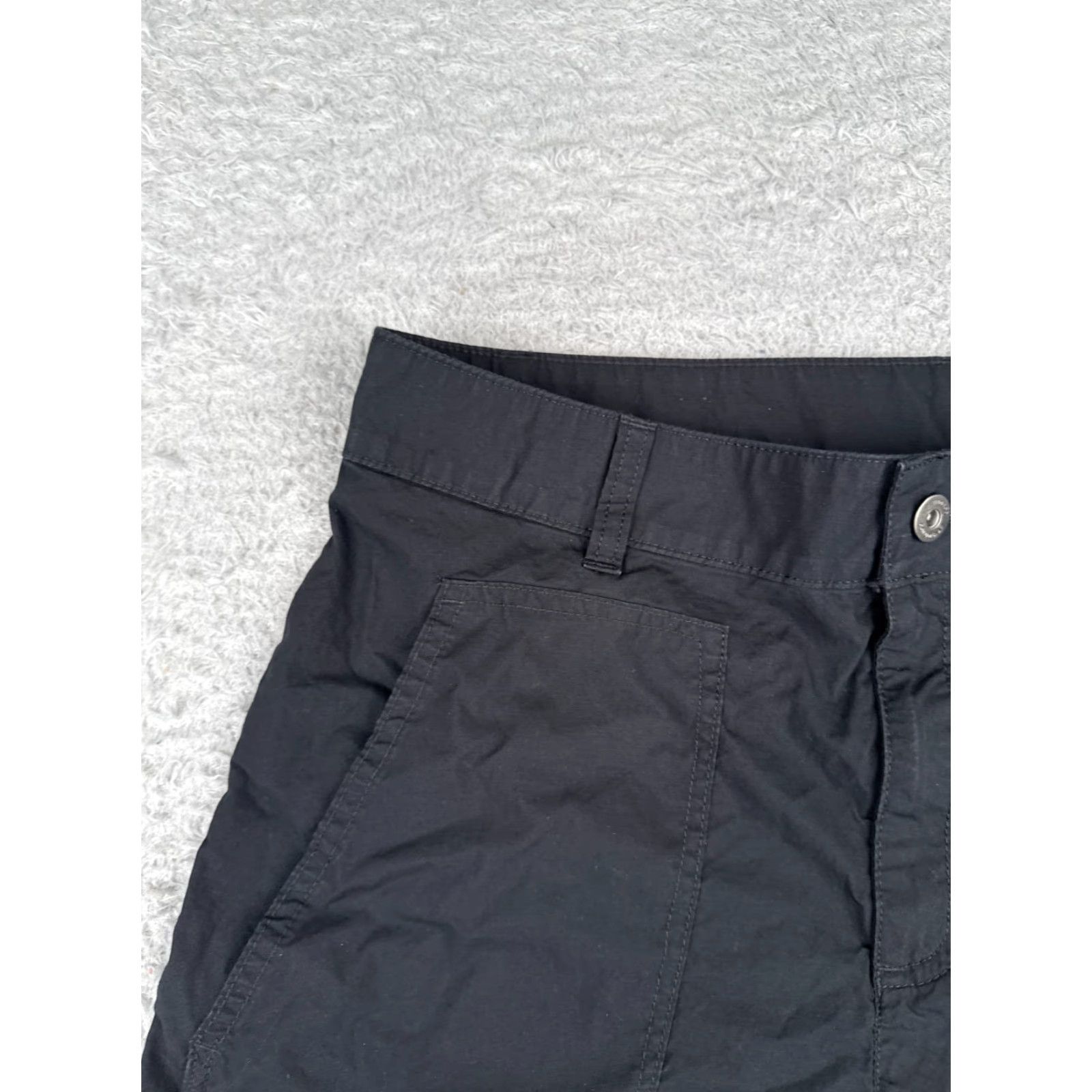Vintage Columbia Shorts Women 10 Black Holly Hideaway Washed Out 100% Cotton 32x5 Size 32" / US 10 / IT 46 - 4 Thumbnail