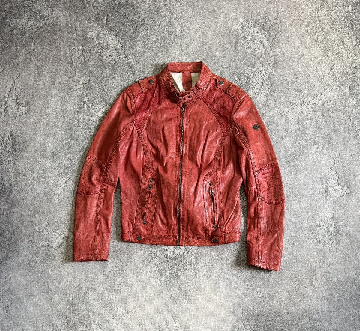 Other Gipsy avantgarde leather biker jacket opium punk retro 90s Size L / US 10 / IT 46 - 9 Thumbnail