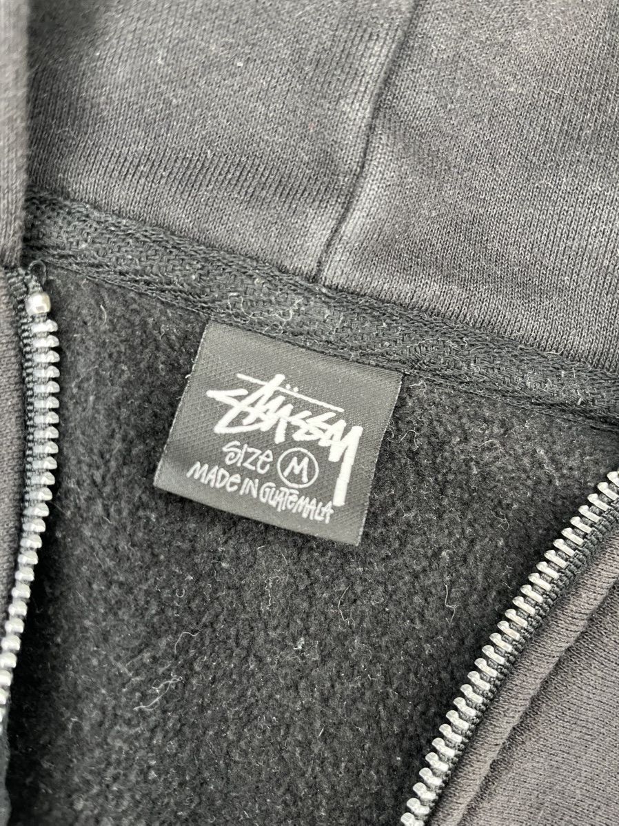 Stussy Black Basic Logo Stussy Hooded Zip Up Size US M / EU 48-50 / 2 - 5 Thumbnail