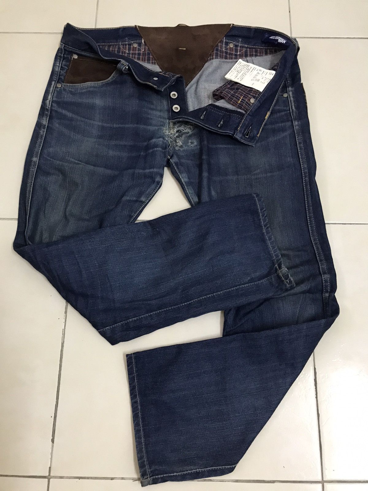Comme des Garcons × Junya Watanabe Junya Watanabe X Comme des Garcons Distressed Jeans Size US 32 / EU 48 - 9 Thumbnail