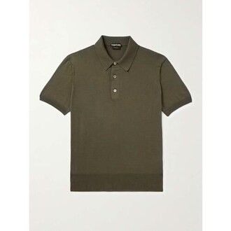 Tom Ford o1w1db10525 KPS004 Polo Shirt in Army Green Size US S / EU 44-46 / 1 - 1 Preview