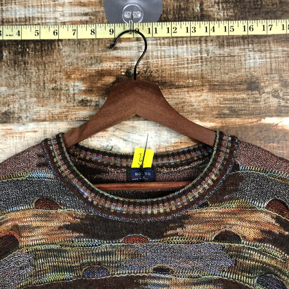Homespun Knitwear DLL Botto italy Brown like coogi Knitwear #C507 Size US M / EU 48-50 / 2 - 4 Thumbnail