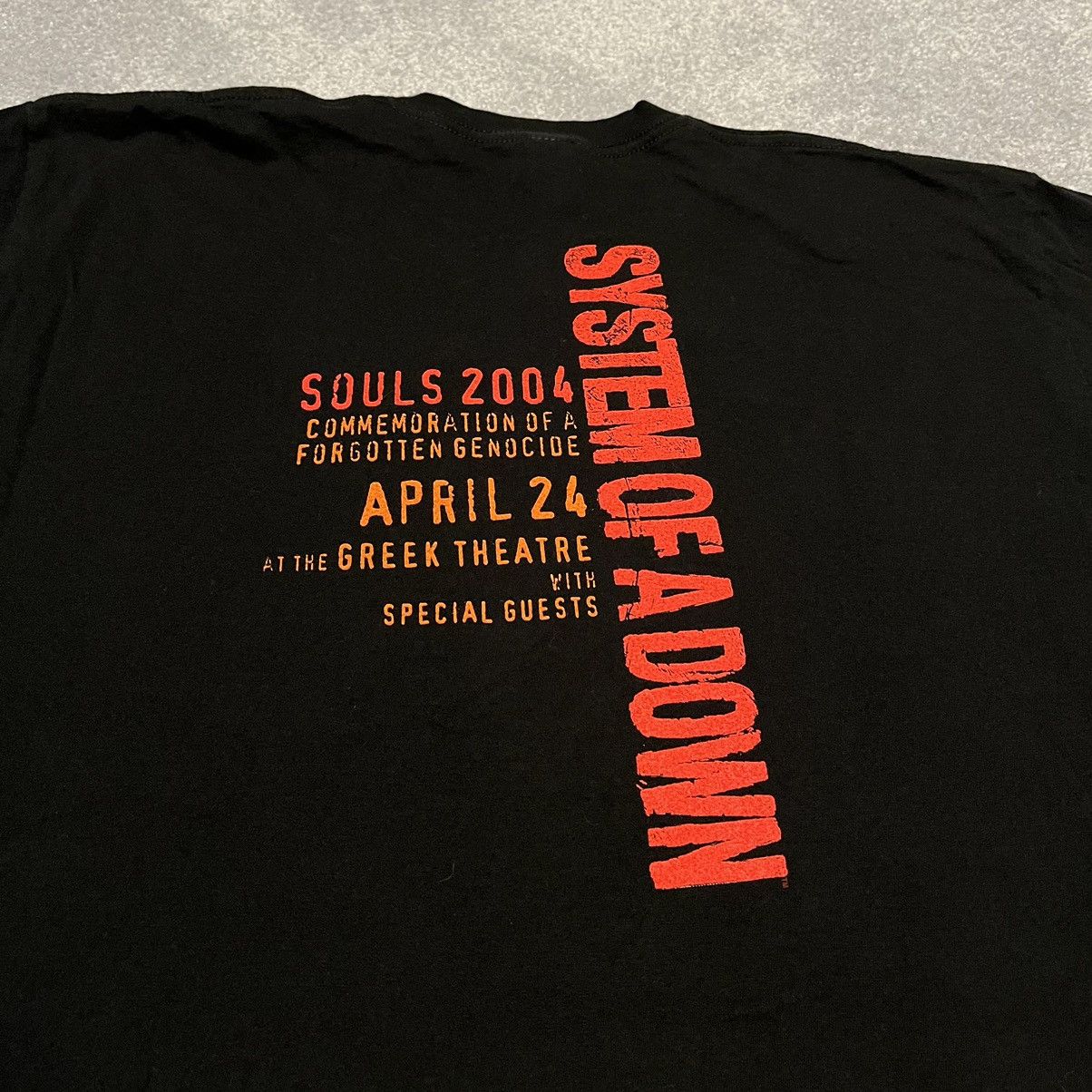 Band Tees Rare Vintage 2004 System of a Down Souls Genocide Band Tee Size US XL / EU 56 / 4 - 4 Thumbnail