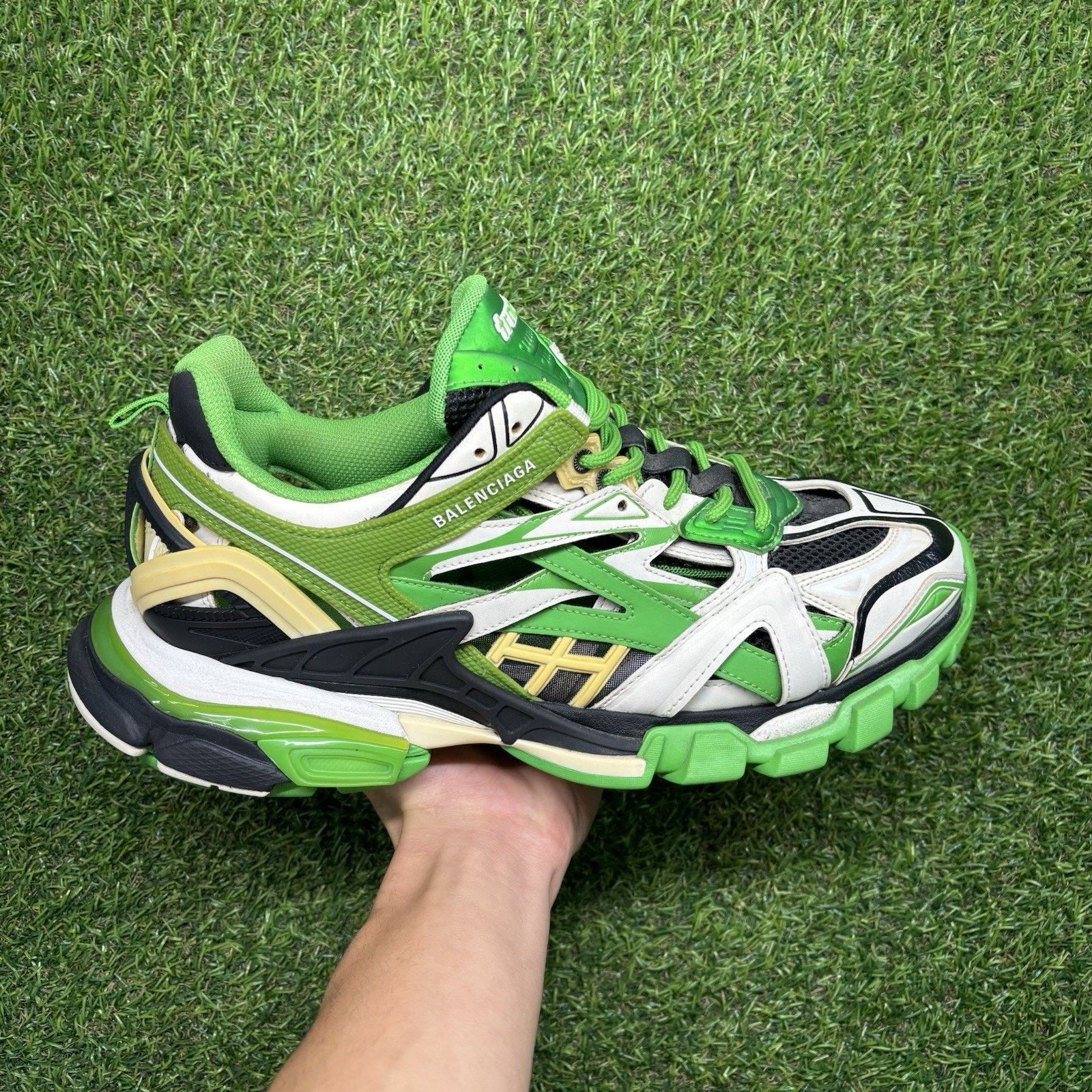 Balenciaga Balenciaga Track 2 Trainer ' White Green ' | GREAT COND! Size US 10 / EU 43 - 3 Thumbnail