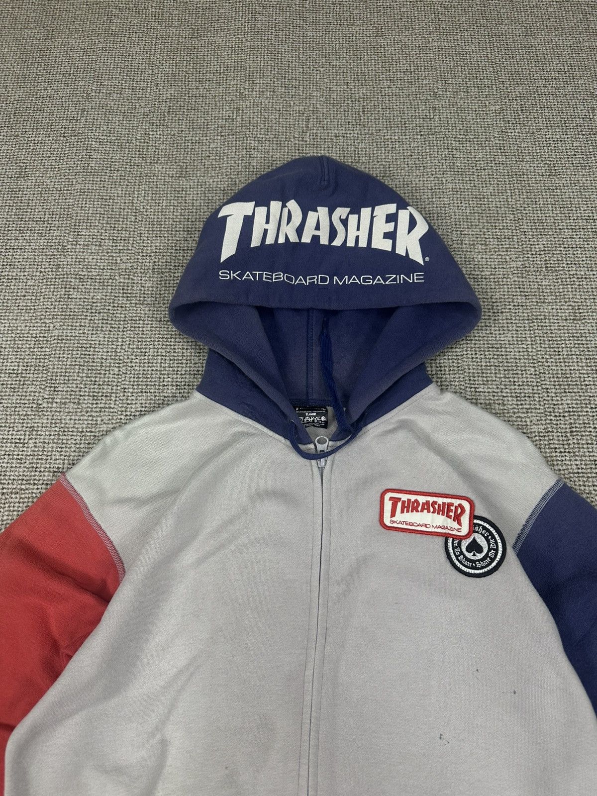 Thrasher Thrasher Skateboard Japan Flake Zipper Hoodie Z304 Size US M / EU 48-50 / 2 - 2 Thumbnail
