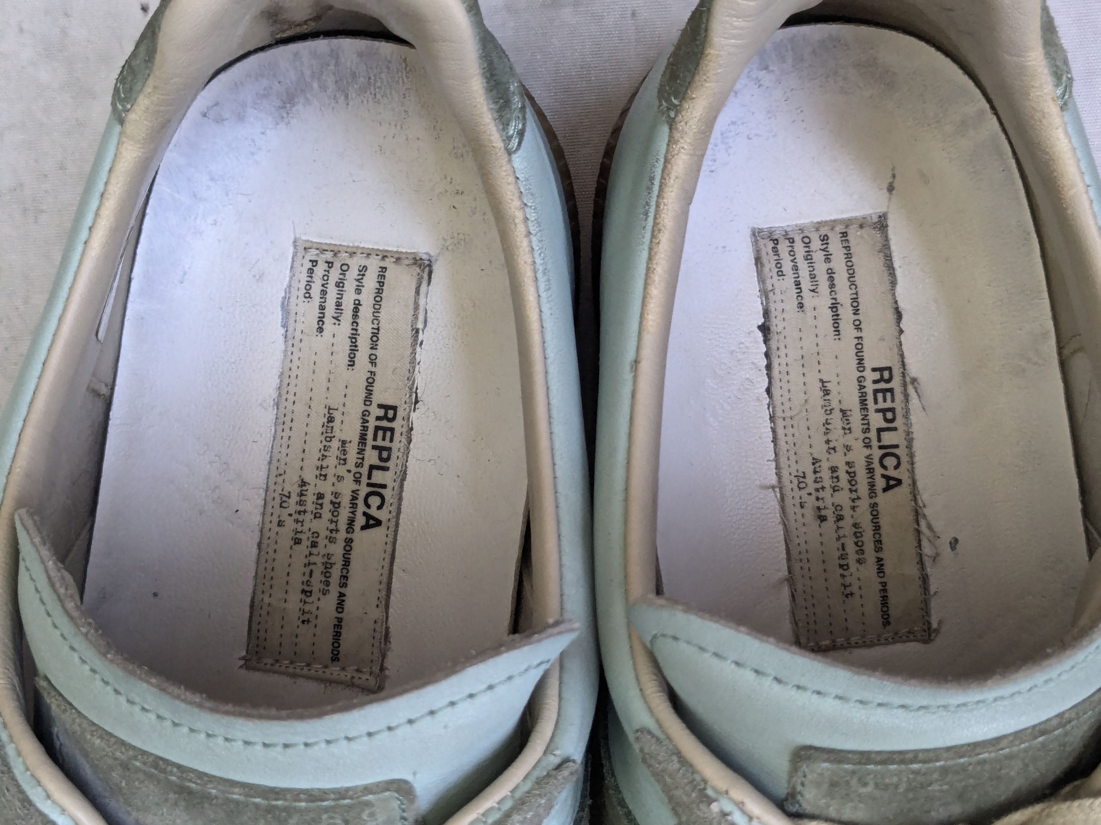 Maison Margiela Maison Margiela Green Replica Sneakers 12 45 Low Tops Size US 12 / EU 45 - 6 Thumbnail