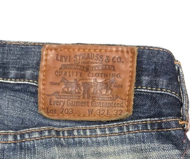 Levi's Vintage Levis 703 Straight Leg Jeans Distressed Size US 32 / EU 48 - 7 Thumbnail