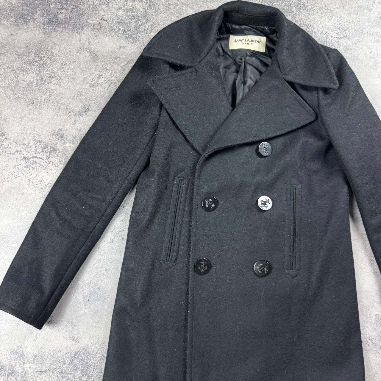 Saint Laurent Paris Saint laurent peacoat archive vintage wool trench rare Size US XXS / EU 40 - 3 Thumbnail