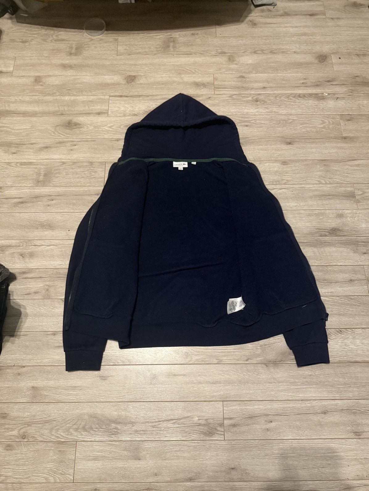 Lacoste navy blue lacoste zip up Size US M / EU 48-50 / 2 - 2 Thumbnail