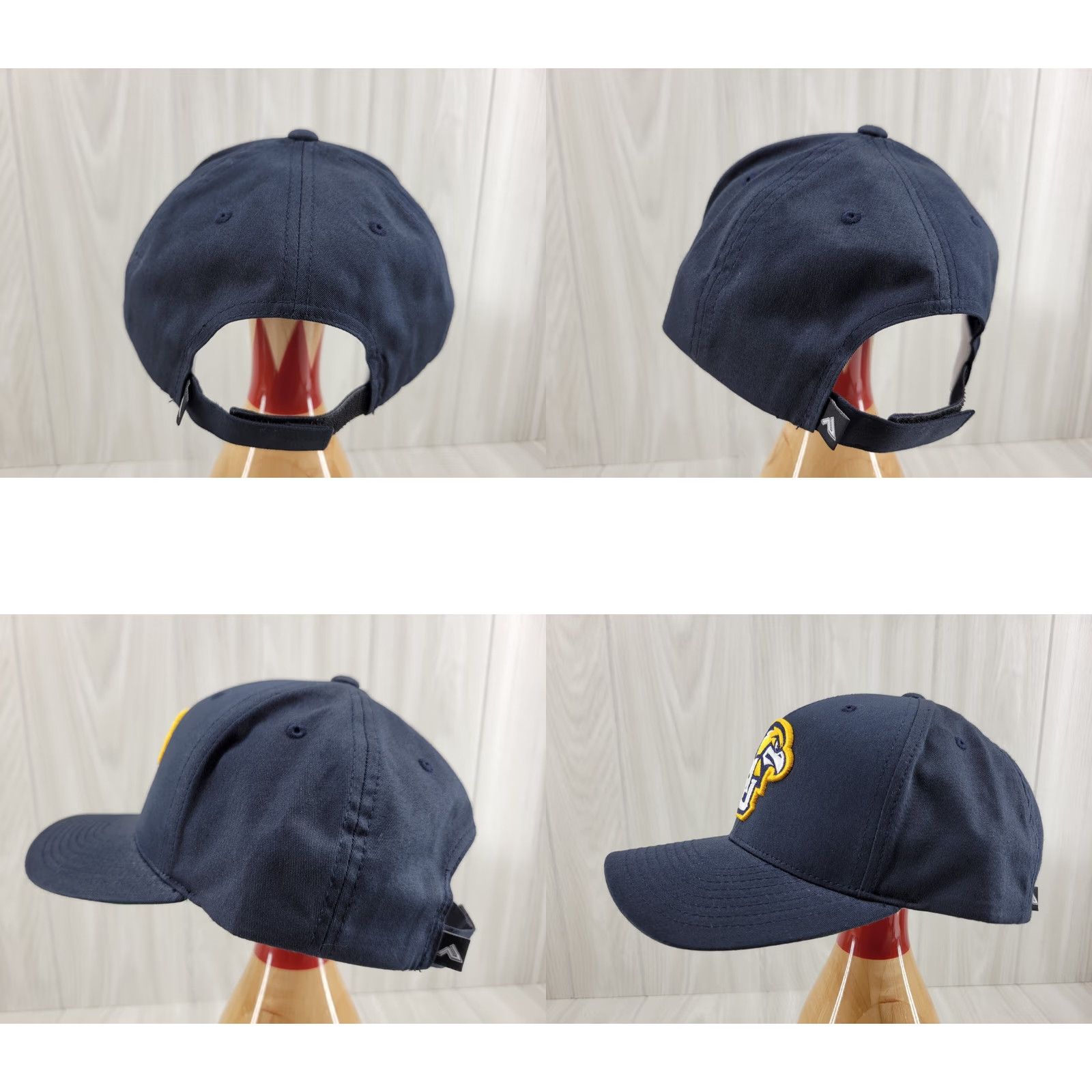 Vintage Marquette Golden Eagles Navy Blue Hat Strapback Pacific Headwear Size ONE SIZE - 8 Thumbnail