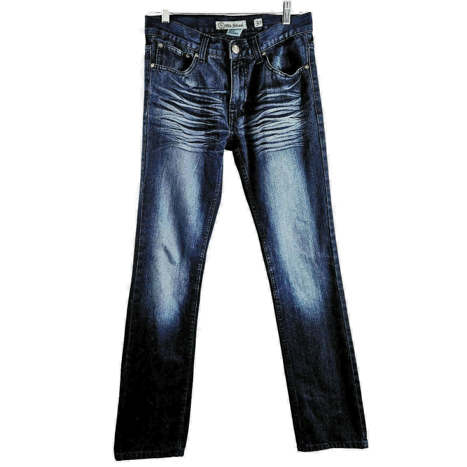 Other VTG EUC Old Skool Straight Leg Jeans Sz. 30X31 Dark Wash Size US 30 / EU 46 - 8 Thumbnail