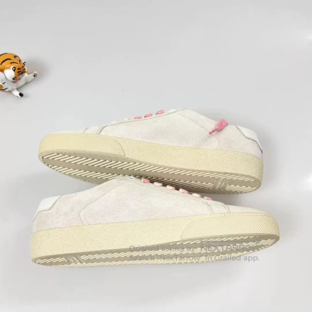 Yves Saint Laurent YSL Pastel Pink Suede Side Logo Sneakers. Size US 7 / IT 37 - 7 Thumbnail