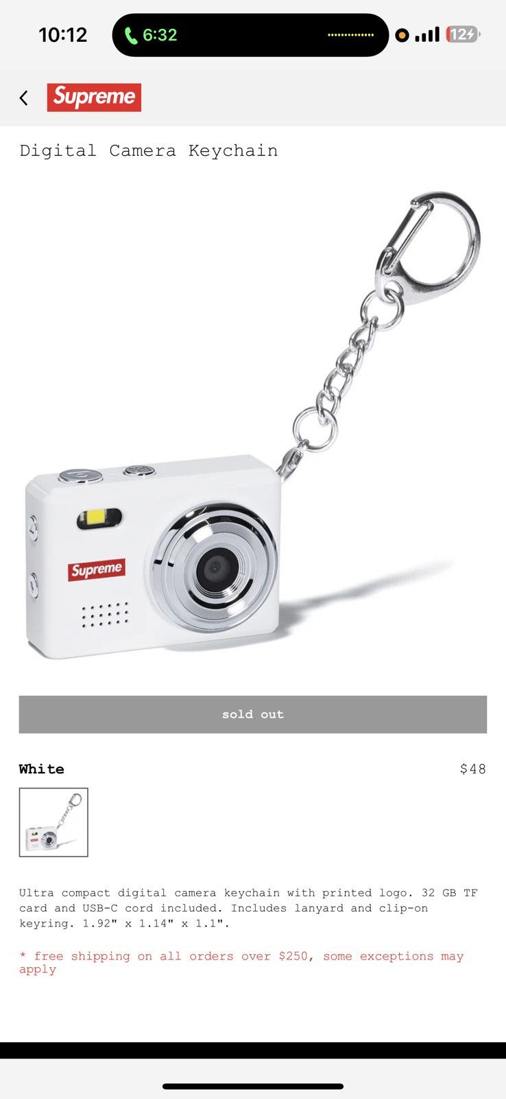Supreme Digital Camera Keychain Supreme Camera | eBay