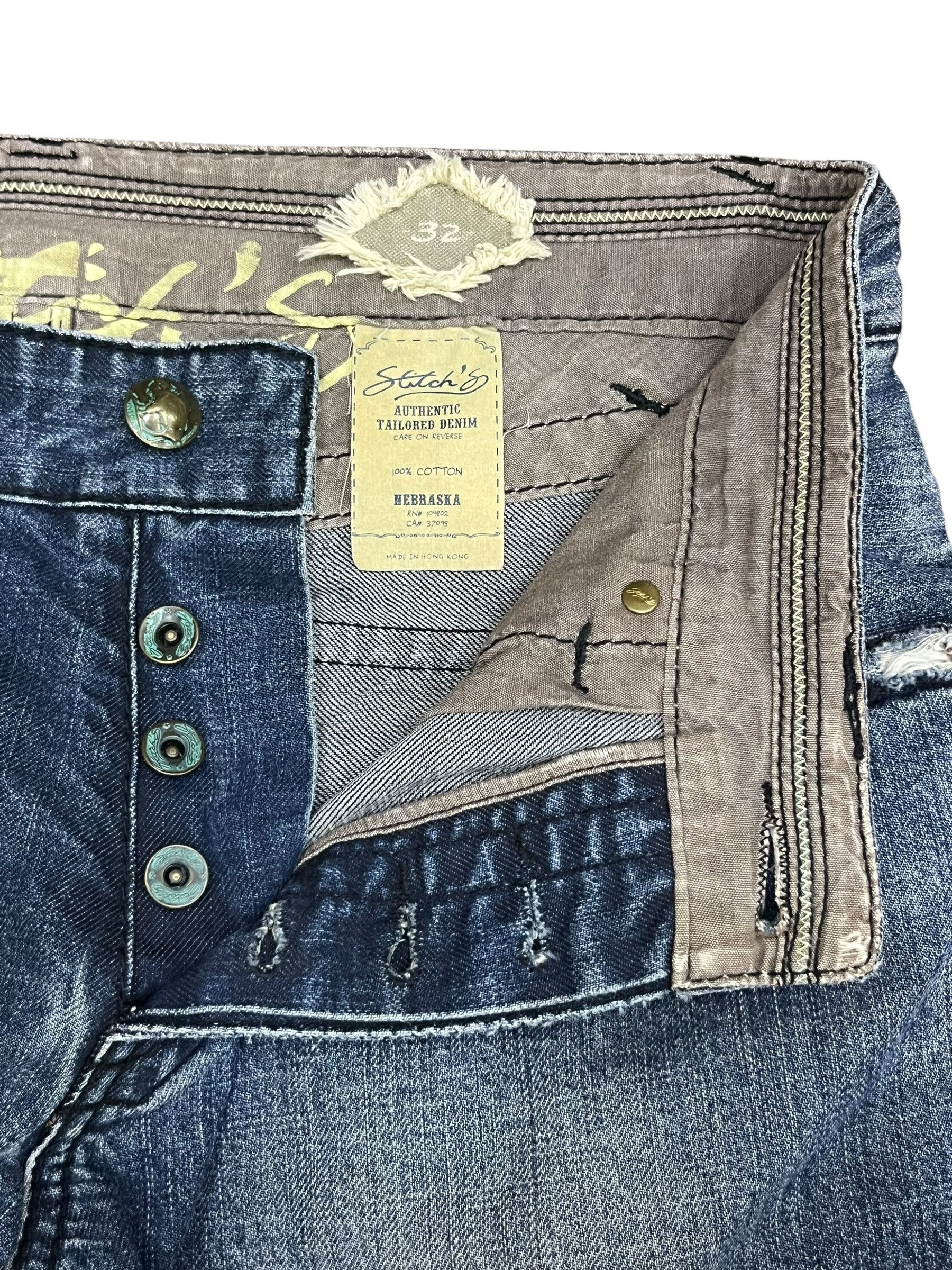 Stitch's Jeans STITCH'S NEBRASKA DISTRESSED AUTHENTIC TAILORED DENIM FLARE Size US 31 - 11 Thumbnail