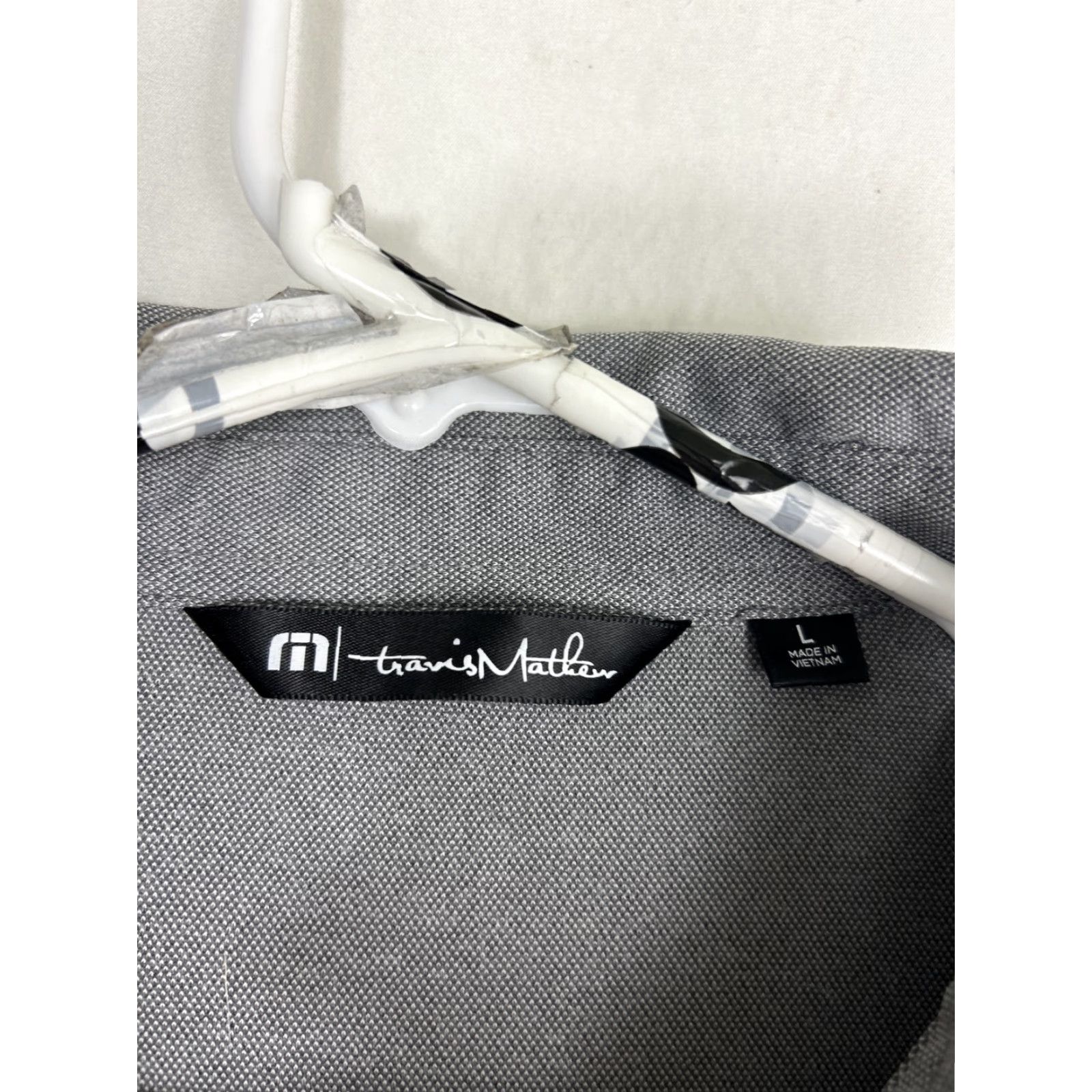 TravisMathew Travis Mathew Polo Shirt Short Sleeve Gray Embroidered Montana Mens Large L Polo Shirt Size US L / EU 52-54 / 3 - 5 Thumbnail