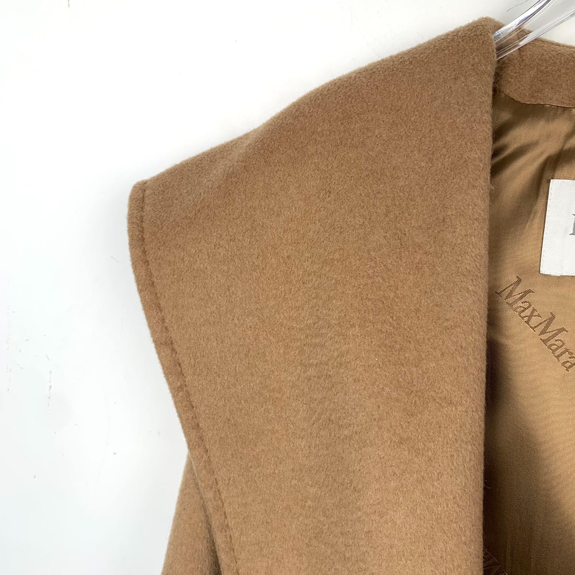 Max Mara Maxmara Brown Camel Wool Hooded Belted Robe Coat (Size XXS) Size XXS / US 00 / IT 34 - 5 Thumbnail