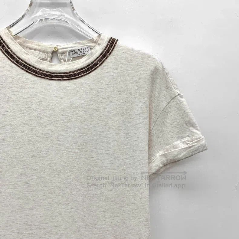 Brunello Cucinelli Brunello Cucinelli Khaki Cotton V-Neck Single Breasted Lon Size S / US 4 / IT 40 - 3 Thumbnail