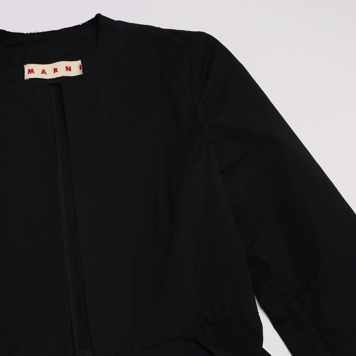 Marni Marni Cotton Open Coat Black With Pockets Long Blazer Jacket Size XS / US 0-2 / IT 36-38 - 11 Thumbnail