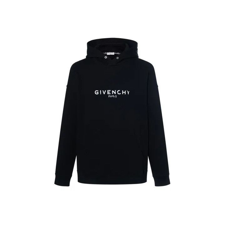Givenchy Givenchy Distressed Logo Print Men's Hoodie Size US XL / EU 56 / 4 - 1 Thumbnail