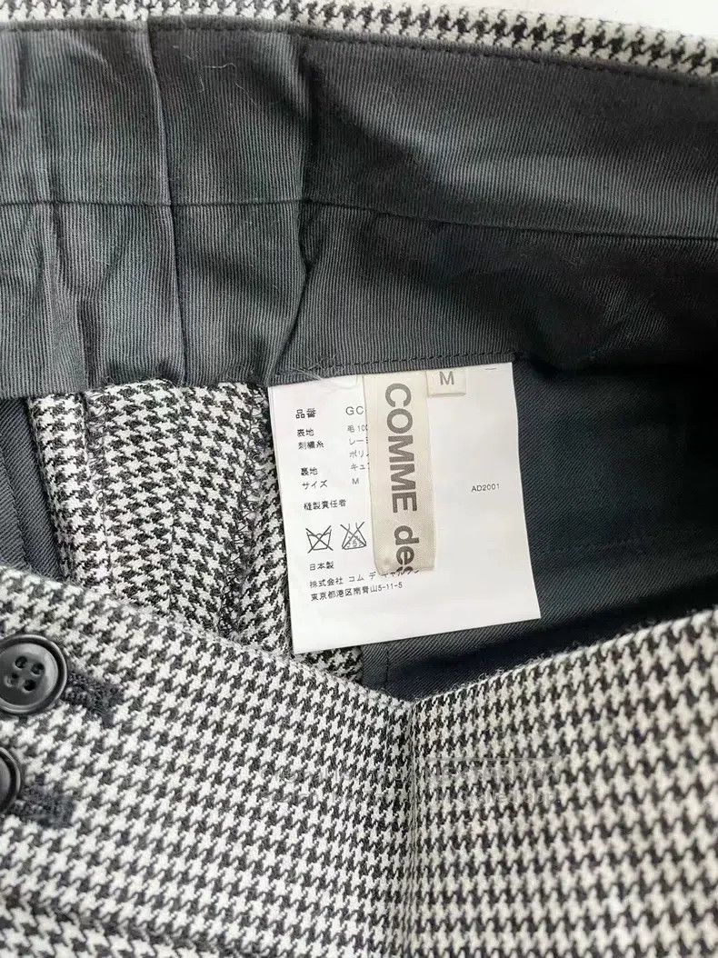 Comme des Garcons Comme Des Garcons size M Houndstooth Embroidered Culottes Size 22" - 5 Thumbnail