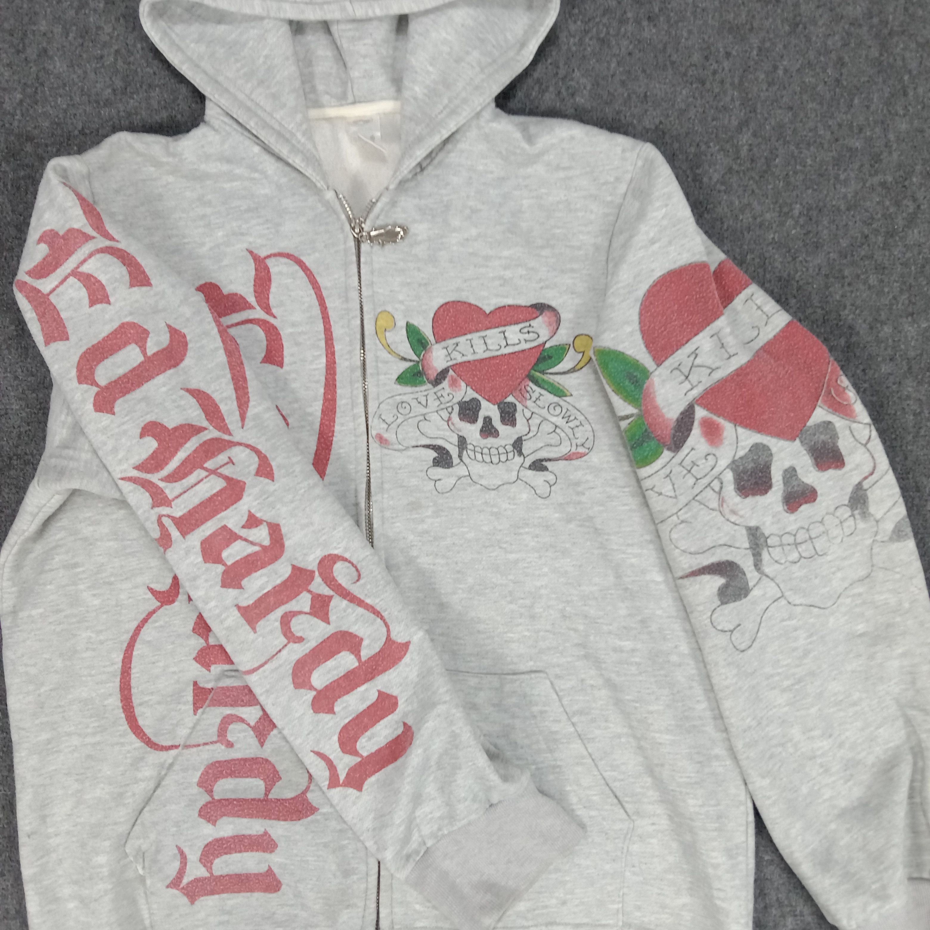 Christian Audigier × Ed Hardy × Vintage Ed Hardy by Christian Audiger Skull Art Hoodies Size US M / EU 48-50 / 2 - 4 Thumbnail