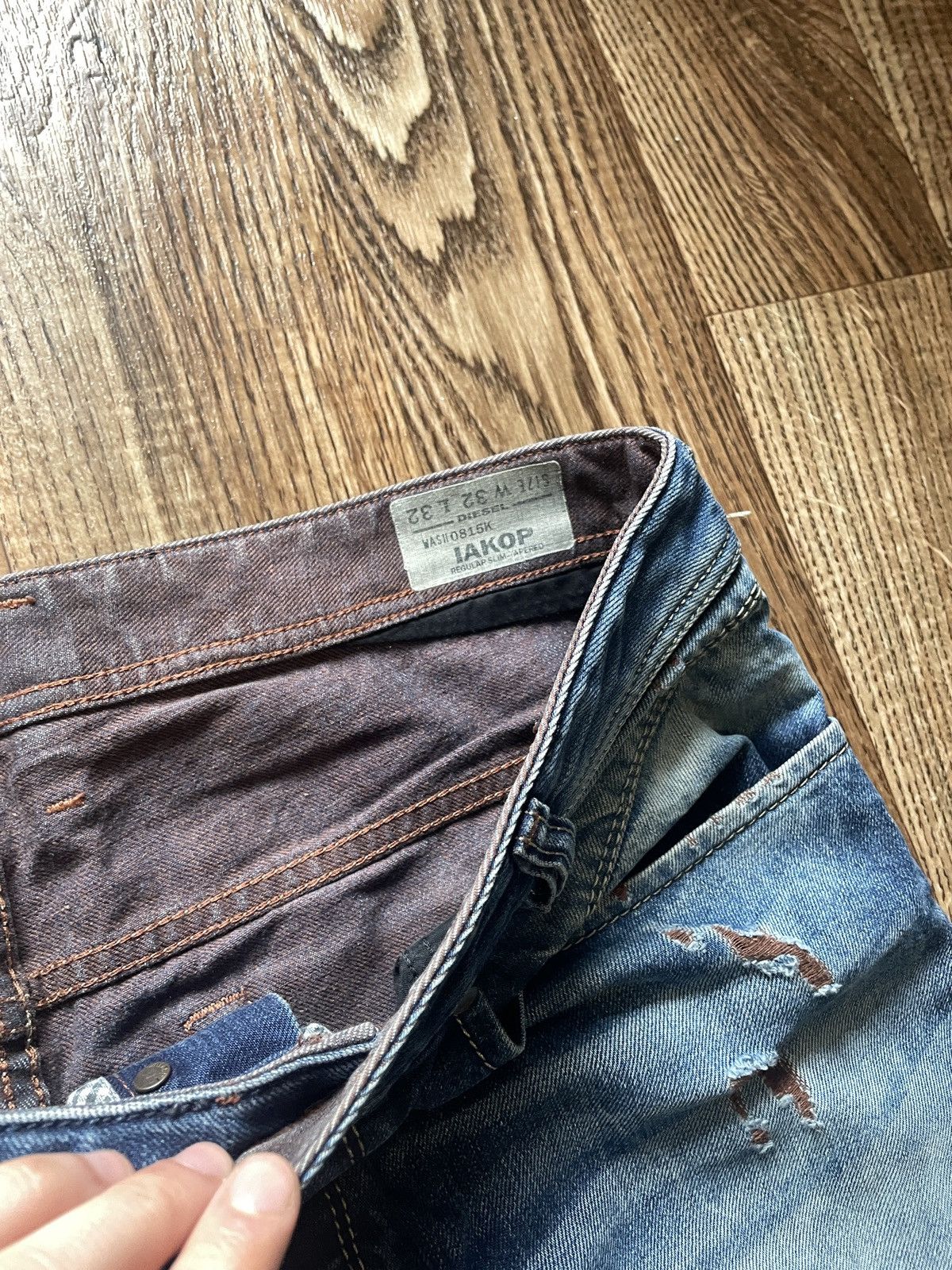 Diesel Diesel Iakop Garment Regular Slim Tapered Wash Jeans Pants Size US 32 / EU 48 - 5 Thumbnail