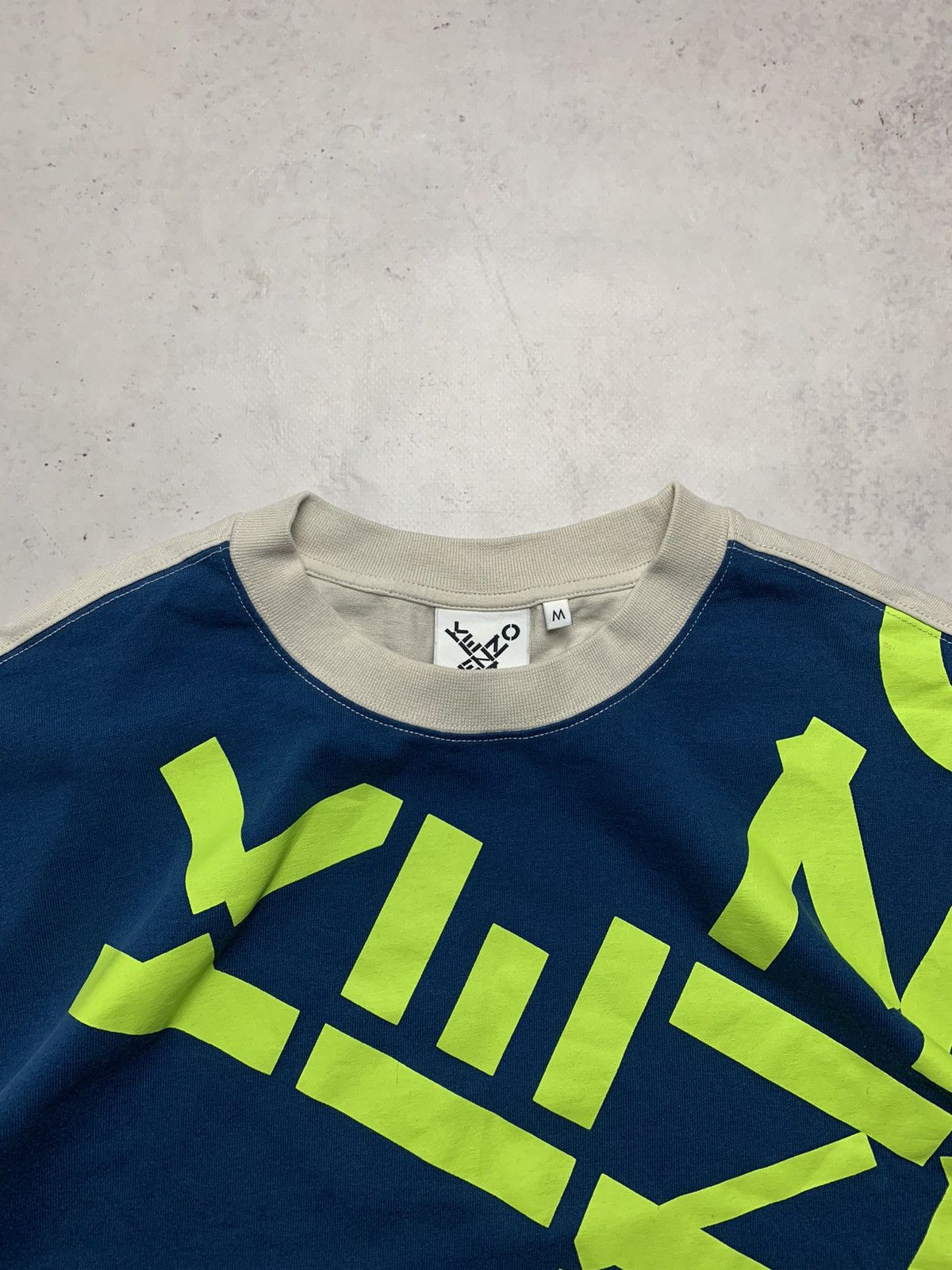 Vintage Kenzo Spellout Geometrical T-shirt M