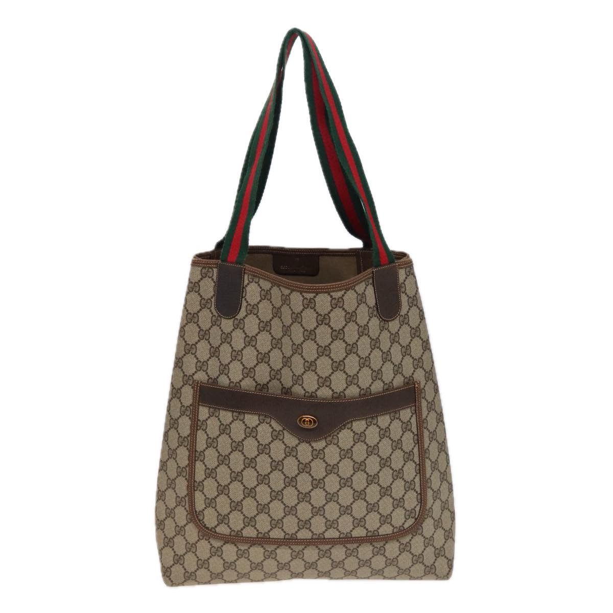 Gucci Sherry Beige Canvas Tote Bag (Pre-Owned) Size ONE SIZE - 1 Thumbnail
