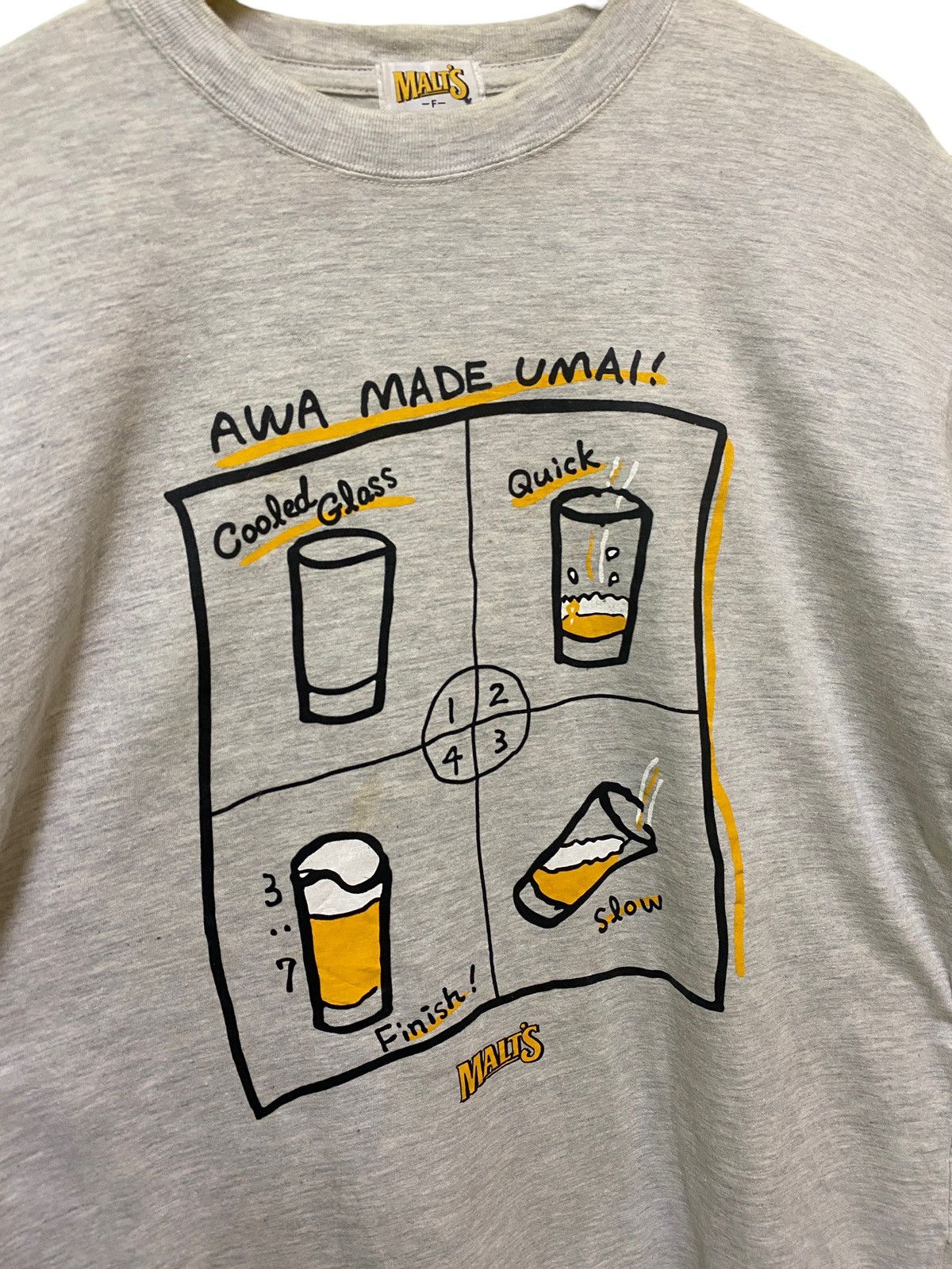 Japanese Brand Vintage Malt's Beer t shirts Size US M / EU 48-50 / 2 - 7 Thumbnail