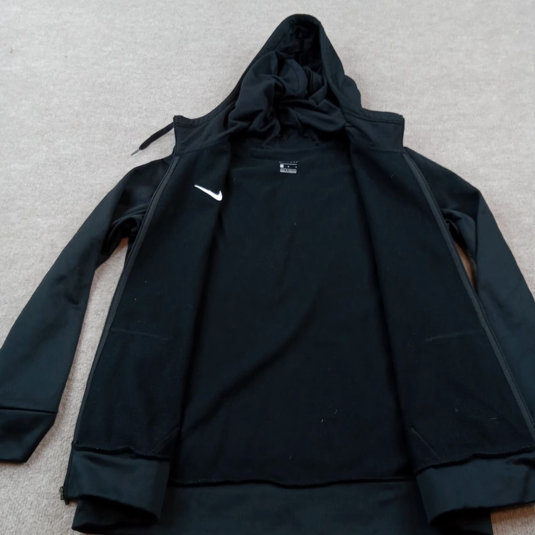 Nike Nike Mens Large Black Full Zip Hooded Hoodie Long Sleeve Casual Training Size US L / EU 52-54 / 3 - 6 Thumbnail