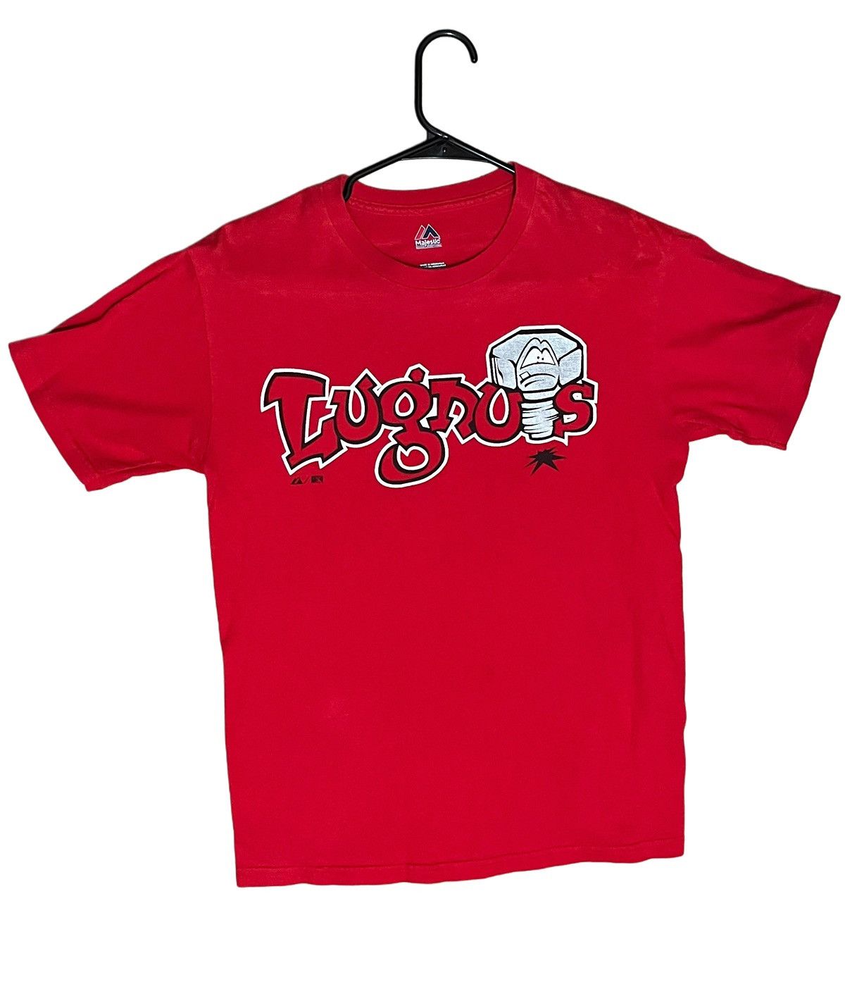 Majestic Vintage Majestic 2005 Lugnuts Tee Men's Size L Red Size US L / EU 52-54 / 3 - 1 Thumbnail