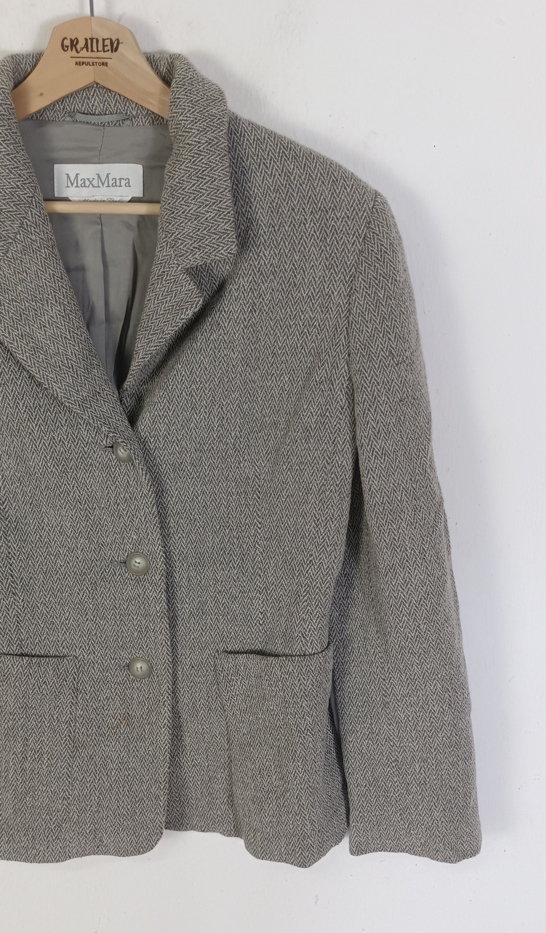Max Mara Max Mara Womens Woll Coat Jacket Size S / US 4 / IT 40 - 5 Thumbnail