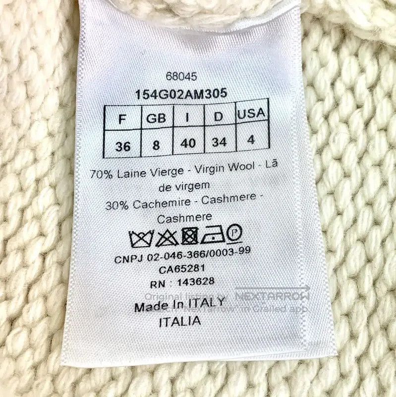 Dior Dior Colorblock Wool Cardigan for Women . Size XS / US 0-2 / IT 36-38 - 7 Thumbnail