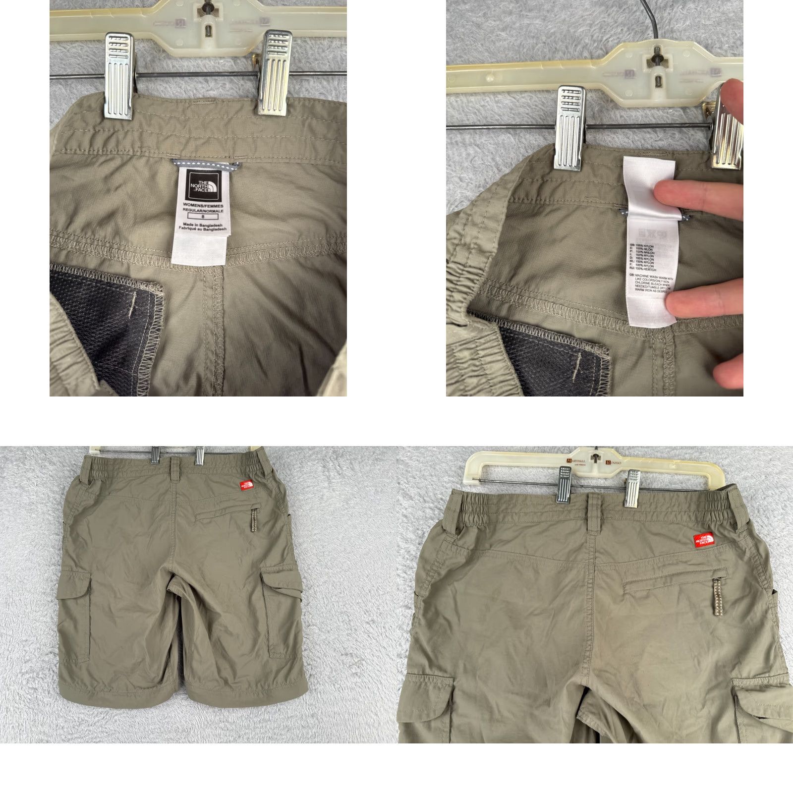 The North Face The North Face Womens Shorts Cargo Beige 32x10 100% Nylon Inseam 10 in Size 8 Pocket Logo Size 30" / US 8 / IT 44 - 9 Thumbnail