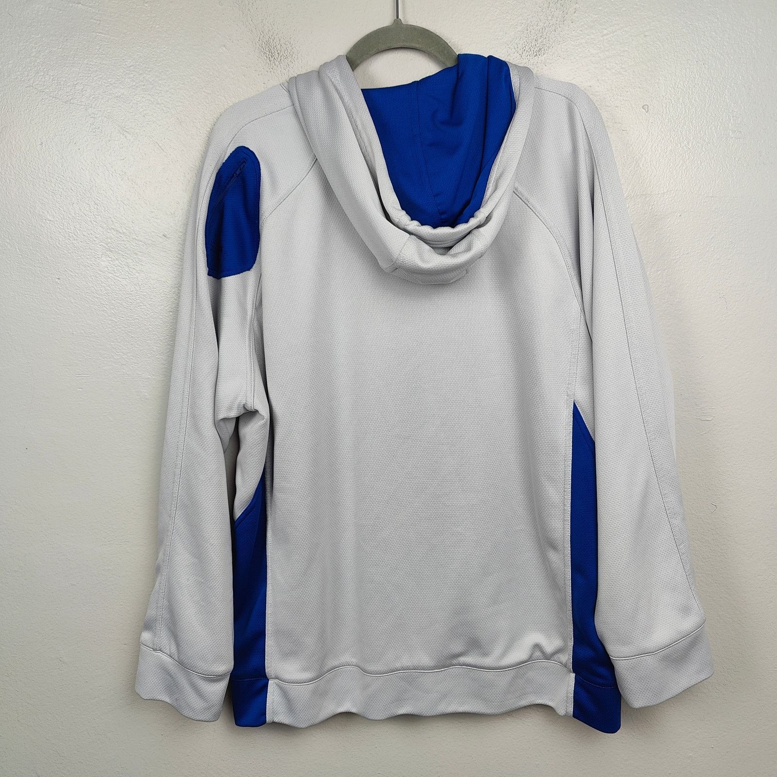 Nike Vintage Y2K Nike Jacket Mens XL Gray Mesh Blue Hooded Size US M / EU 48-50 / 2 - 7 Thumbnail