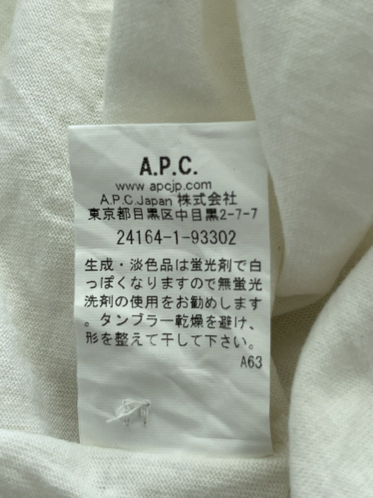 A.P.C. A.P.C. tee basic Size US L / EU 52-54 / 3 - 4 Thumbnail